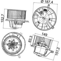MAHLE AB 148 000P Innenraumgebläse