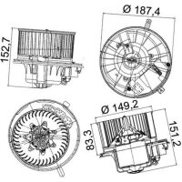 MAHLE AB 149 000P Innenraumgebläse