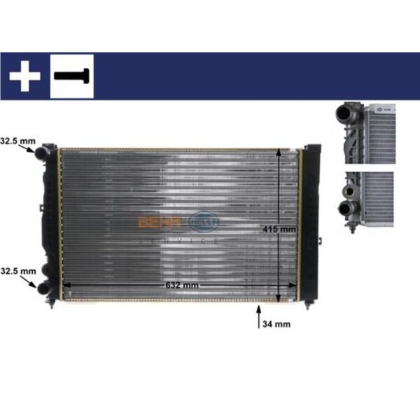 MAHLE CR 647 000S Kühler, Motorkühlung