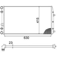 MAHLE CR 505 000S Kühler, Motorkühlung