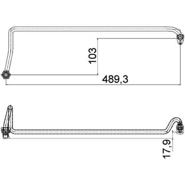 MAHLE AHX 5 000P Ölschlauch