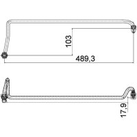 MAHLE AHX 5 000P Ölschlauch