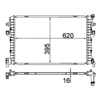 MAHLE CIR 34 000S Niedertemperaturkühler, Ladeluftkühler