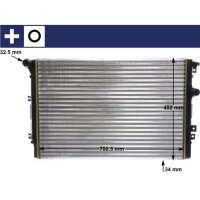 MAHLE CR 2032 000S Kühler, Motorkühlung