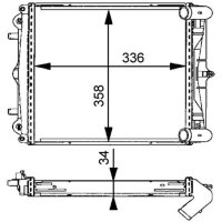 MAHLE CR 370 000S Kühler, Motorkühlung