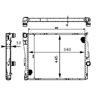 MAHLE CR 455 000S Kühler, Motorkühlung