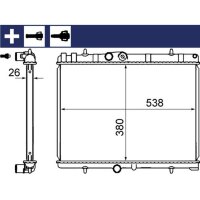 MAHLE CR 2014 000S Kühler, Motorkühlung