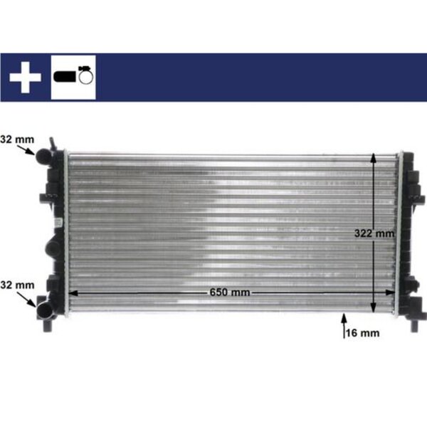 MAHLE CR 2081 000S Kühler, Motorkühlung