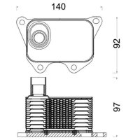 MAHLE CLC 185 000S Ölkühler, Motoröl