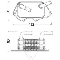 MAHLE CLC 186 000S Ölkühler, Motoröl
