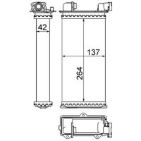 MAHLE AH 94 000S Wärmetauscher, Innenraumheizung