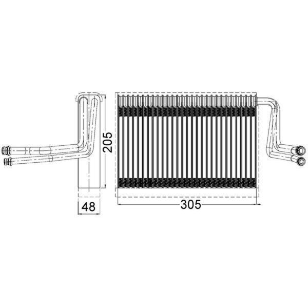 MAHLE AE 113 000S Verdampfer, Klimaanlage