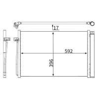 MAHLE AC 344 000S Kondensator, Klimaanlage