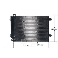 MAHLE AC 666 000S Kondensator, Klimaanlage