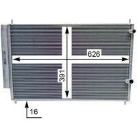 MAHLE AC 801 000S Kondensator, Klimaanlage