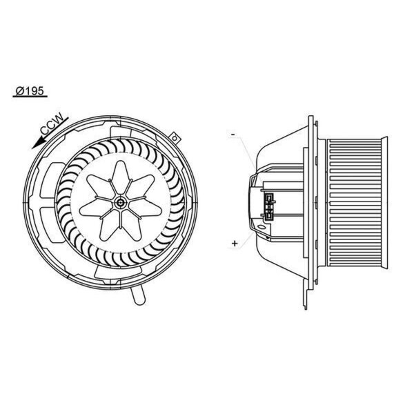 MAHLE AB 194 000S Innenraumgebläse