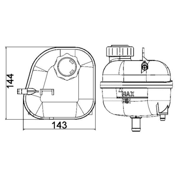 MAHLE CRT 85 001S Ausgleichsbehälter, Kühlmittel