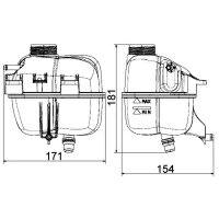 MAHLE CRT 87 001S Ausgleichsbehälter, Kühlmittel