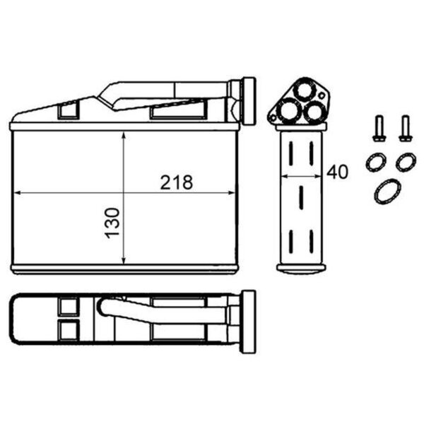 MAHLE AH 240 000S Wärmetauscher, Innenraumheizung