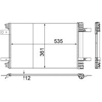 MAHLE AC 886 000P Kondensator, Klimaanlage