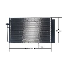 MAHLE AC 345 000S Kondensator, Klimaanlage