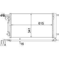 MAHLE AC 566 000S Kondensator, Klimaanlage