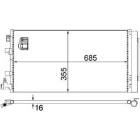 MAHLE AC 630 000S Kondensator, Klimaanlage