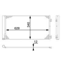 MAHLE AC 751 000S Kondensator, Klimaanlage
