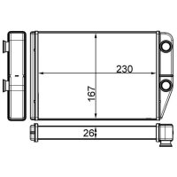 MAHLE AH 225 000S Wärmetauscher, Innenraumheizung