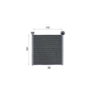 MAHLE AH 256 000S Wärmetauscher, Innenraumheizung