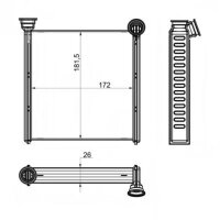 MAHLE AH 256 000S Wärmetauscher, Innenraumheizung