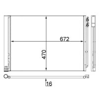 MAHLE AC 567 000S Kondensator, Klimaanlage