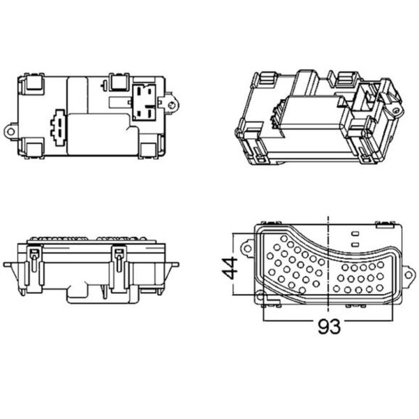 MAHLE ABR 5 000S Regler, Innenraumgebläse