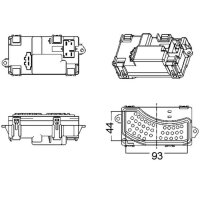 MAHLE ABR 5 000S Regler, Innenraumgebläse