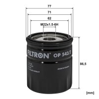 FILTRON OP 543/2 Ölfilter