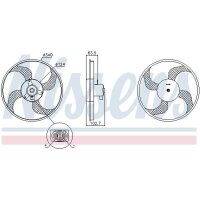NISSENS 85928 Lüfter, Motorkühlung