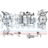 NISSENS 890250 Kompressor, Klimaanlage