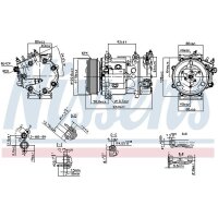 NISSENS 890744 Kompressor, Klimaanlage