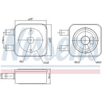 NISSENS 91107 Ölkühler, Automatikgetriebe