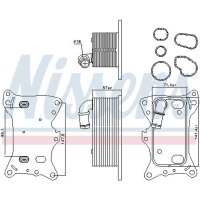 NISSENS 91198 Ölkühler, Motoröl