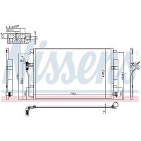 NISSENS 940826 Kondensator, Klimaanlage