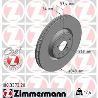 ZIMMERMANN 100.3373.20 Bremsscheibe