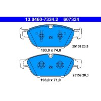ATE 13.0460-7334.2 Bremsbelagsatz, Scheibenbremse