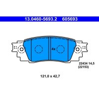 ATE 13.0460-5693.2 Bremsbelagsatz, Scheibenbremse