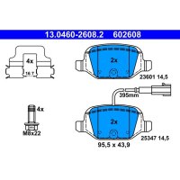 ATE 13.0460-2608.2 Bremsbelagsatz, Scheibenbremse