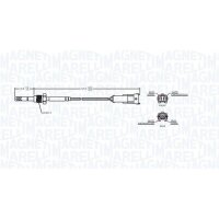 MAGNETI MARELLI 172000223010 Sensor, Abgastemperatur