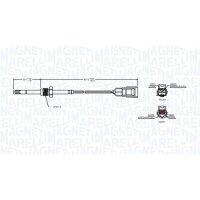 MAGNETI MARELLI 172000067010 Sensor, Abgastemperatur