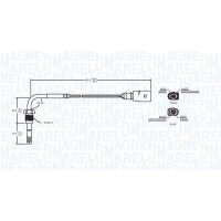 MAGNETI MARELLI 172000037010 Sensor, Abgastemperatur
