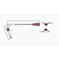 MAGNETI MARELLI 172000063010 Sensor, Abgastemperatur