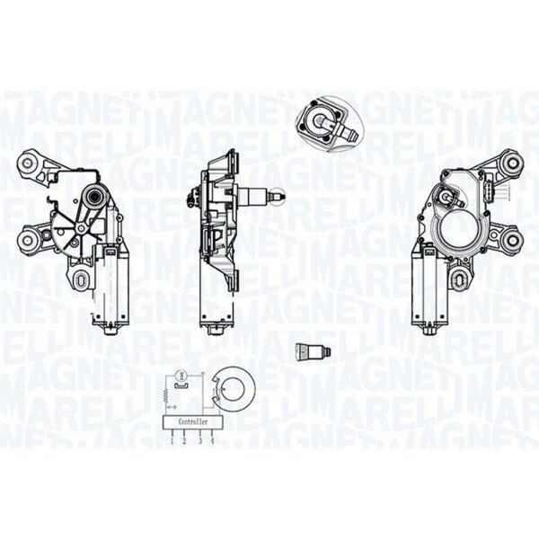 MAGNETI MARELLI 064013022010 Wischermotor